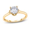 Thumbnail Image 1 of Diamond Solitaire Floral Engagement Ring 1-1/2 ct tw Round 14K Yellow Gold (I2/I)