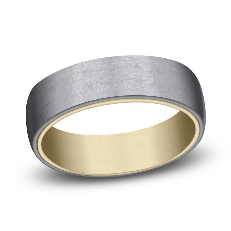 Wedding Band Grey Tantalum/14K Yellow Gold 6.5mm