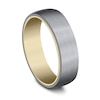 Thumbnail Image 1 of Wedding Band Grey Tantalum/14K Yellow Gold 6.5mm