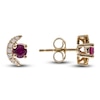 Thumbnail Image 0 of Lab-Created Ruby Earrings 1/15 ct tw 14K Yellow Gold