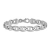 Thumbnail Image 1 of Men's Solid Anchor Link Bracelet 14K White Gold 8.4mm 8"