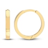 Thumbnail Image 1 of Polished Square Huggie Earrings 14K Yellow Gold 14.25mm