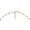 Thumbnail Image 3 of Bead Bracelet Blue Enamel 14K Yellow Gold 7.5"