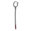 Marco Dal Maso Men's Long Earring Red Enamel/Sterling Silver