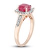 Thumbnail Image 1 of Natural Ruby Engagement Ring 1/6 ct tw 14K Rose Gold