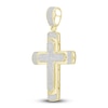 Thumbnail Image 2 of Men's Diamond Cross Charm 1/2 ct tw Round 10K Yellow Gold