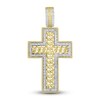 Thumbnail Image 1 of Men's Diamond Cross Charm 1 ct tw Round 10K Yellow Gold
