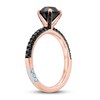 Thumbnail Image 2 of Pnina Tornai Bold Passion Black Diamond Engagement Ring 1-7/8 ct tw Round 14K Rose Gold