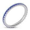 Thumbnail Image 2 of Juliette Maison Natural Blue Sapphire Eternity Ring 10K White Gold