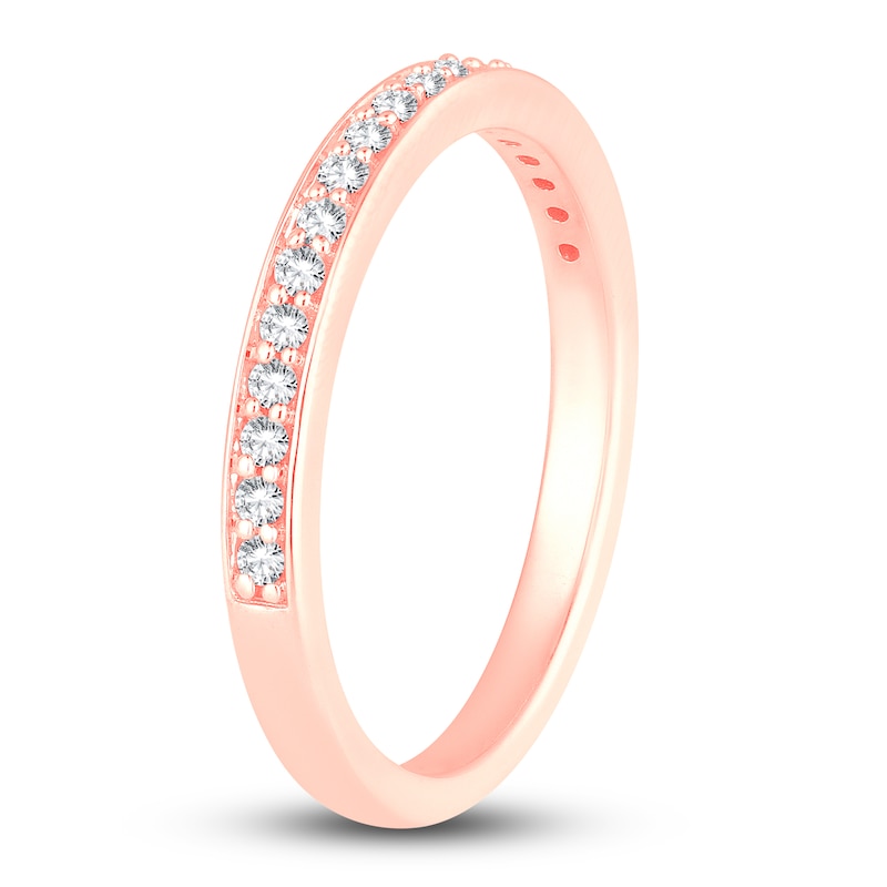 Main Image 2 of Diamond Wedding Band 1/5 ct tw Round 14K Rose Gold