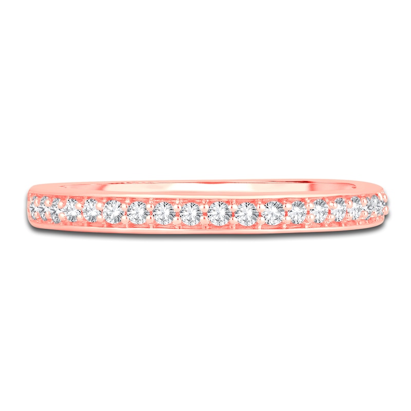 Diamond Wedding Band 1/5 ct tw Round 14K Rose Gold