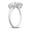 Thumbnail Image 2 of Diamond 2-Stone-Look Ring 1 ct tw Round 10K White Gold