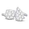 Thumbnail Image 3 of Diamond 2-Stone-Look Ring 1 ct tw Round 10K White Gold
