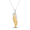 Thumbnail Image 2 of Le Vian Sunny Yellow Diamond Pendant Necklace 3/8 ct tw Diamonds Round 14K Two-Tone Gold