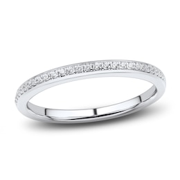Diamond Wedding Band 1/10 ct tw Round 14K White Gold