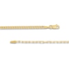 Thumbnail Image 3 of Solid Paperclip & Curb Chain Necklace 14K Yellow Gold 20"