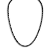 Thumbnail Image 1 of 1933 by Esquire Men's Solid Twisted Box Chain Necklace Black Ruthenium-Plated Sterling Silver 22" 5mm