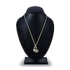 Thumbnail Image 2 of Charm'd by Lulu Frost Freshwater Cultured Pearl, White Lab-Created Sapphire and Diamond Accent Charm 18" Box Chain Necklace Set 10K Two-Tone Gold