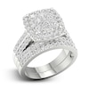 Thumbnail Image 2 of Diamond Cushion Bridal Set 2 ct tw Round 14K White Gold