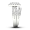 Thumbnail Image 2 of Diamond Cushion Bridal Set 2 ct tw Round 14K White Gold