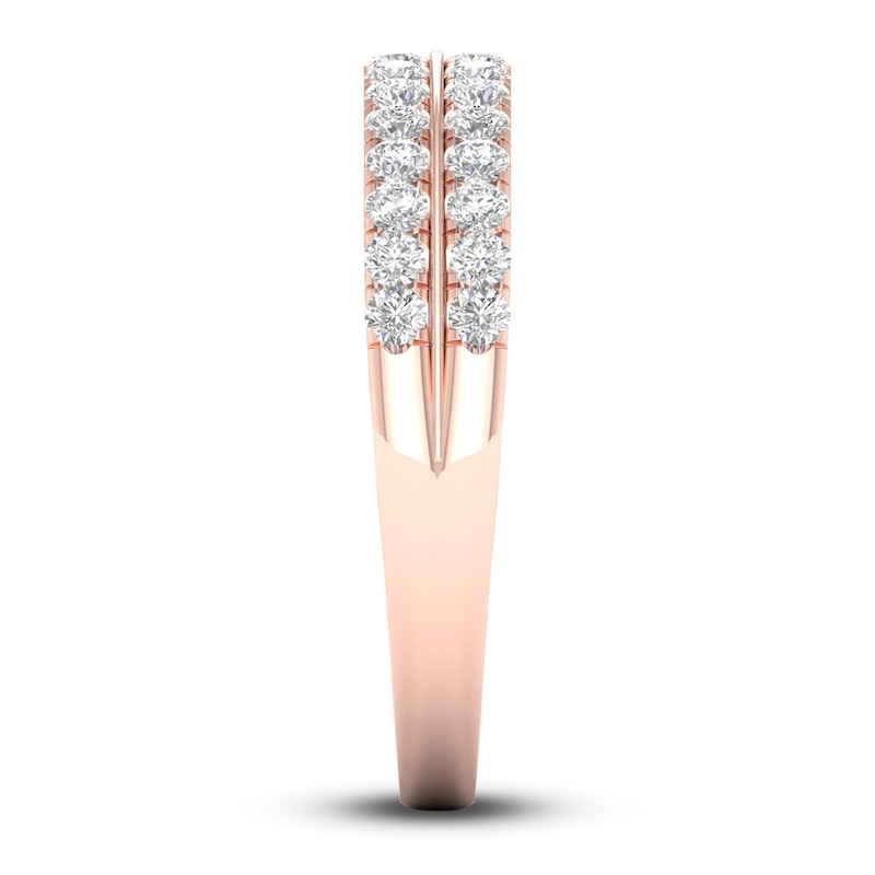 Main Image 3 of Diamond Wedding Band 1/2 ct tw Round 14K Rose Gold