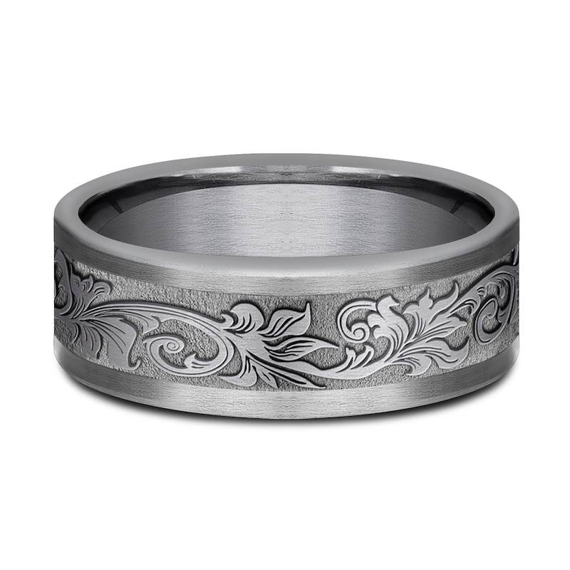 Men's Filigree Wedding Band Tantalum 7.0mm