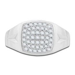 Men's Diamond Ring 1/2 ct tw Round 14K White Gold