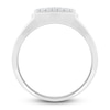 Thumbnail Image 4 of Men's Diamond Ring 1/2 ct tw Round 14K White Gold
