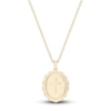 Thumbnail Image 3 of Men's Diamond Cross Pendant Necklace 1/10 ct tw Round 14K Yellow Gold 22"