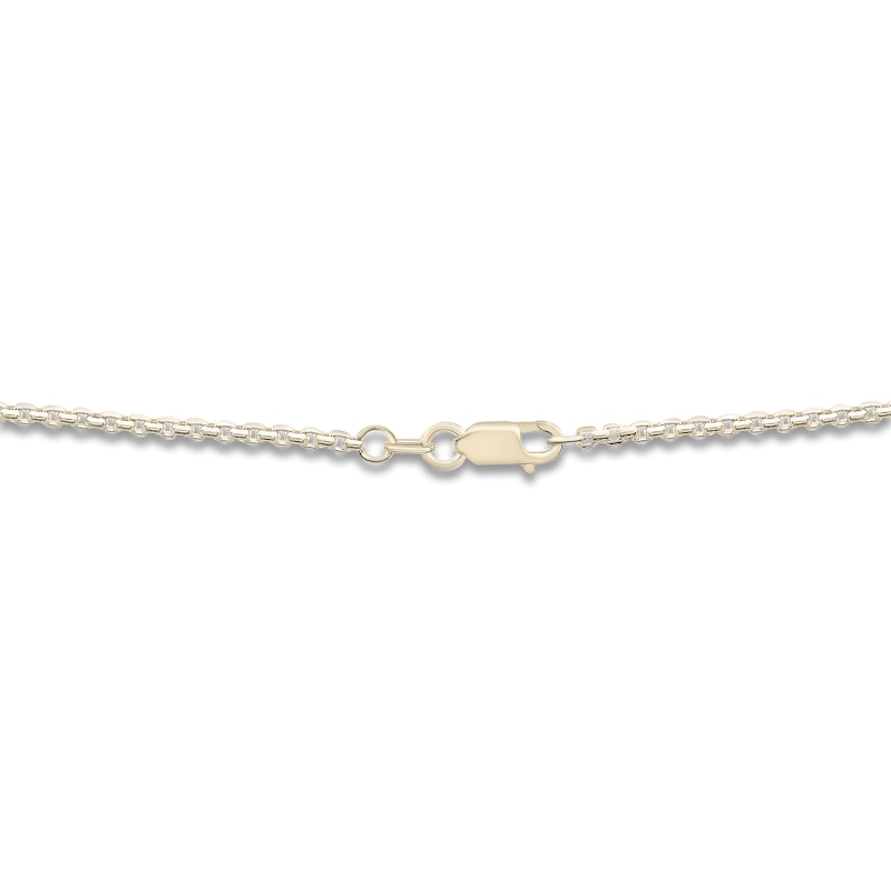 Main Image 4 of Men's Diamond Cross Pendant Necklace 1/10 ct tw Round 14K Yellow Gold 22"
