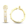 Thumbnail Image 0 of Crivelli Diamond Hoop Earrings 2-5/8 ct tw Round 18K Yellow Gold