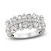 Thumbnail Image 1 of Diamond Ring 1-1/2 ct tw Round/Baguette 14K White Gold