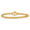 Thumbnail Image 0 of High-Polish Wheat Chain Bracelet 24K Yellow Gold 7.5" 4.0mm