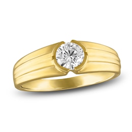 Diamond Solitaire Ring 3/4 ct tw 14K Yellow Gold 7.2mm