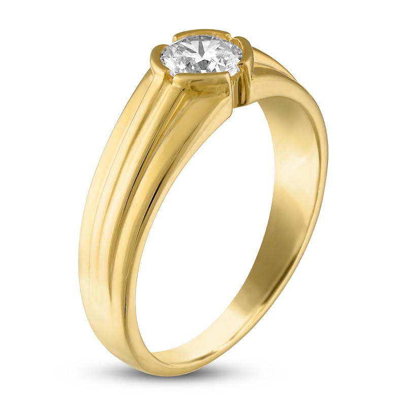 Diamond Solitaire Ring 3/4 ct tw 14K Yellow Gold 7.2mm