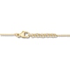 Thumbnail Image 2 of Diamond Double Heart Bracelet 1/20 ct tw 14K Yellow Gold 5"