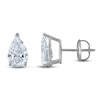 Thumbnail Image 1 of Pear-Shaped Lab-Grown Diamond Solitaire Stud Earrings 2 ct tw 14K White Gold (F/SI2)
