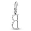 Thumbnail Image 1 of Charm'd by Lulu Frost Diamond Letter B Charm 1/8 ct tw Pavé Round 10K White Gold