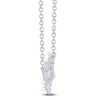 Thumbnail Image 2 of Shy Creation Diamond Star of David Necklace 1/10 ct tw 14K White Gold 18" SC55005241