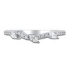 Thumbnail Image 3 of Certified Marquise & Round-Cut Diamond Contour Anniversary Ring 1/3 ct tw 14K White Gold