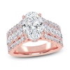 Thumbnail Image 1 of Oval-Cut Created By Jared Studio Lab-Grown Diamond Engagement Ring 3-3/4 ct tw 14K Rose Gold