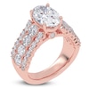 Thumbnail Image 2 of Oval-Cut Created By Jared Studio Lab-Grown Diamond Engagement Ring 3-3/4 ct tw 14K Rose Gold