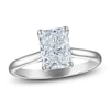 Thumbnail Image 1 of Radiant-Cut Lab-Grown Diamond Solitaire Plus Engagement Ring 2-5/8 ct tw Platinum (VS2/F)