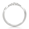 Thumbnail Image 2 of J'Lure Lab-Created Diamond Scalloped Wedding Band 1/8 ct tw 18K White Gold