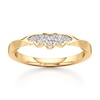 Thumbnail Image 1 of J'Lure Lab-Grown Diamond Scalloped Wedding Band 1/8 ct tw 18K Yellow Gold