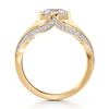 Thumbnail Image 2 of J'Lure Lab-Grown Diamond Hexagon Portrait-Cut Engagement Ring 1-3/8 ct tw 18K Yellow Gold