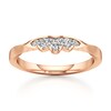 Thumbnail Image 1 of J'Lure Lab-Grown Diamond Scalloped Wedding Band 1/8 ct tw 18K Rose Gold