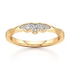 Thumbnail Image 1 of J'Lure Lab-Grown Diamond Scalloped Wedding Band 1/8 ct tw 18K Yellow Gold