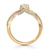 Thumbnail Image 2 of J'Lure Lab-Grown Diamond Pear Step-Cut Engagement Ring 1-3/8 ct tw 18K Yellow Gold