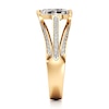 Thumbnail Image 3 of J'Lure Lab-Grown Diamond Pear Step-Cut Engagement Ring 1-3/8 ct tw 18K Yellow Gold